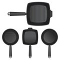 Frying pan vector design illustration Royalty Free Stock Photo