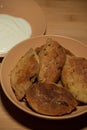 Frying pies, pasty on a pan. Patties in the pan. Homemade. Fried patties.Pasties on frying pan