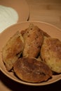 Frying pies, pasty on a pan. Patties in the pan. Homemade. Fried patties.Pasties on frying pan