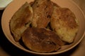 Frying pies, pasty on a pan. Patties in the pan. Homemade. Fried patties.Pasties on frying pan