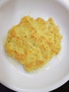 Frying potato pancakes Royalty Free Stock Photo