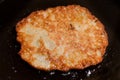 Frying potato pancakes, latkes or boxties Royalty Free Stock Photo