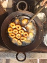 Frying tge traditional South Indian dish