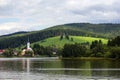 Frymburk at Lipno lake in Czech Republic.