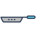 Frypan Isolated Vector icon which can be easily modified or edit