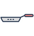 Frypan Isolated Vector icon which can be easily modified or edit