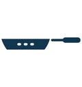Frypan Isolated Vector icon which can be easily modified or edit