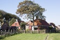 Frysian houses with owl boards, the Netherlands