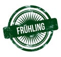 FrÃÂ¼hling - green grunge stamp