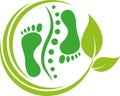 Feet, Chiropractor Logo, Orthopedics Logo, Physiotherapy Logo, Massage Logo, Icon