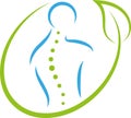 Person in motion logo, chiropractor logo, orthopedics logo, physical therapy logo, massage logo, icon