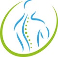 Person in motion logo, chiropractor logo, orthopedics logo, physical therapy logo, massage logo, icon