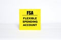 FSA - FLEXIBLE SPENDING ACCOUNT Royalty Free Stock Photo