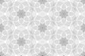 Seamless Pattern Design mandala of Sacred Geometry background. Round geometric arabesque, Textile Oriental ornament Royalty Free Stock Photo