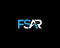 FSAR Initial Letter Logo Icon Design Royalty Free Stock Photo