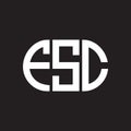 FSC letter logo design on black background. FSC creative initials letter logo concept. FSC letter design