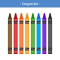 Crayon Vector Set for Kids