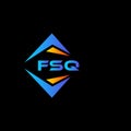 FSQ abstract technology logo design on Black background. FSQ creative initials letter logo concept Royalty Free Stock Photo