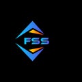 FSS abstract technology logo design on Black background. FSS creative initials letter logo concept Royalty Free Stock Photo