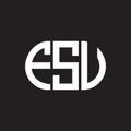 FSV letter logo design on black background. FSV creative initials letter logo concept. FSV letter design