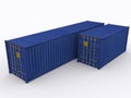 40ft container Royalty Free Stock Photo