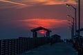 Sunset at Gulf Pier - Ft DeSoto - 9 Royalty Free Stock Photo