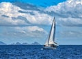 Yacht under sail Royalty Free Stock Photo