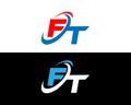 FT Letter Logo Design Creative