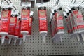 Dap caulk display at the hardware store Royalty Free Stock Photo