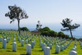 Ft. Rosecrans National Cemetary in San Diego Royalty Free Stock Photo