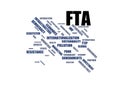 FTA - word cloud wordcloud - terms from the globalization, economy and policy environment