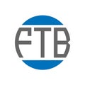 FTB letter logo design on white background. FTB creative initials circle logo concept. FTB letter design Royalty Free Stock Photo