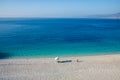 Fteri beach on island Cephalonia Kefalonia in Greece