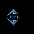 FTL abstract technology logo design on Black background. FTL creative initials letter logo concept Royalty Free Stock Photo