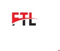 FTL Letter Initial Logo Design Vector Illustration Royalty Free Stock Photo