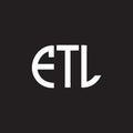 FTL letter logo design on black background. FTL creative initials letter logo concept. FTL letter design Royalty Free Stock Photo