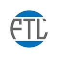 FTL letter logo design on white background. FTL creative initials circle logo concept. FTL letter design Royalty Free Stock Photo