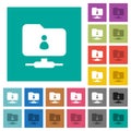 FTP directory owner square flat multi colored icons