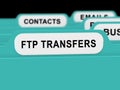 Ftp File Transfer Transferring Data 3d Rendering