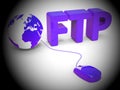 Ftp File Transfer Transferring Data 3d Rendering