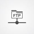 Ftp vector icon sign symbol