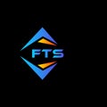 FTS abstract technology logo design on Black background. FTS creative initials letter logo concept Royalty Free Stock Photo