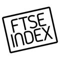 Ftse Index stamp typographic stamp Royalty Free Stock Photo