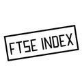 FTSE INDEX stamp on white Royalty Free Stock Photo