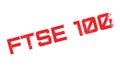 Ftse 100 rubber stamp Royalty Free Stock Photo