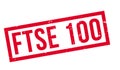 FTSE 100 rubber stamp Royalty Free Stock Photo