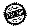 FTSE 100 rubber stamp Royalty Free Stock Photo