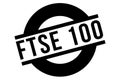 FTSE 100 stamp typographic stamp Royalty Free Stock Photo