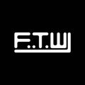 FTW letter logo creative design with vector graphic, FTW simple and modern logo