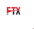 FTX Letter Initial Logo Design Vector Illustration